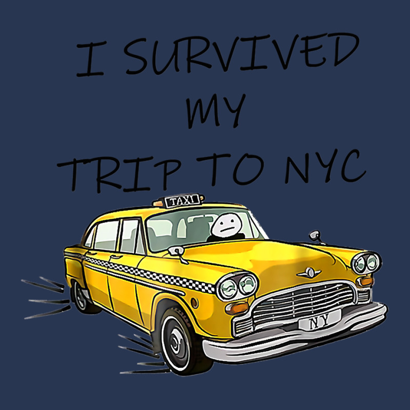 I Survived My Trip To Nyc Men Denim Jacket by VictorCruz | Artistshot