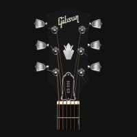 Guitar Headstock Artgibson Es 335 Sticker Scorecard Crop Tee | Artistshot