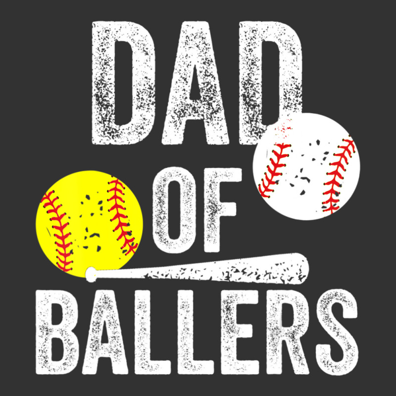 Mens Dad Of Ballers Dad Of Baseball And Softball Player Baby Bodysuit by cm-arts | Artistshot