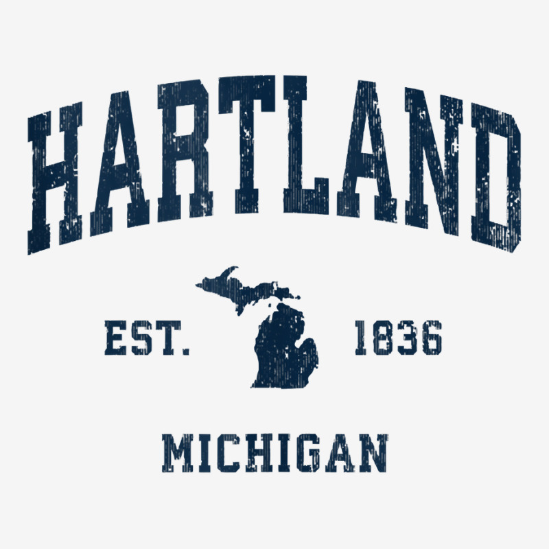 Hartland Michigan Mi Vintage Athletic Navy Sports Design Tank Top Toddler Hoodie by vaeriburaeme | Artistshot