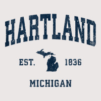 Hartland Michigan Mi Vintage Athletic Navy Sports Design Tank Top Pocket T-shirt | Artistshot