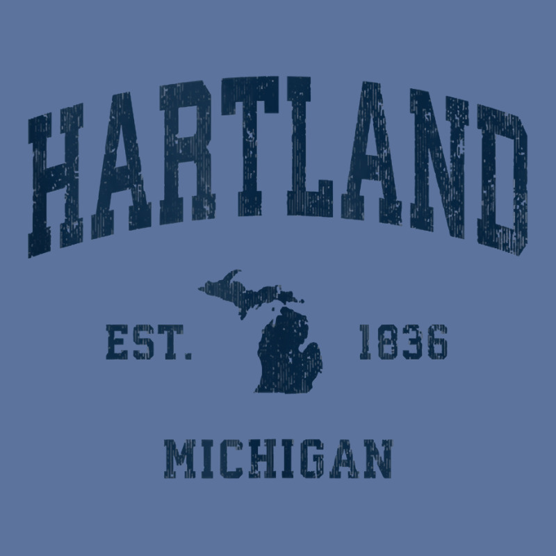 Hartland Michigan Mi Vintage Athletic Navy Sports Design Tank Top Lightweight Hoodie by vaeriburaeme | Artistshot