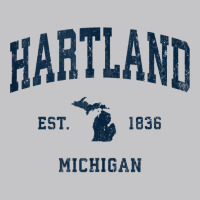 Hartland Michigan Mi Vintage Athletic Navy Sports Design Tank Top Baby Bodysuit | Artistshot