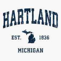 Hartland Michigan Mi Vintage Athletic Navy Sports Design Tank Top Champion Hoodie | Artistshot