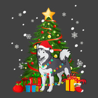 Santa Reindeer Alaskan Malamute Christmas Tree Lights Dog Raglan Baseb Vintage T-shirt | Artistshot