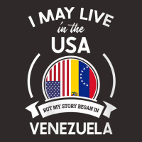 Womens May Live In The Usa But My Story Began In Venezuela Gift V Neck Racerback Tank | Artistshot