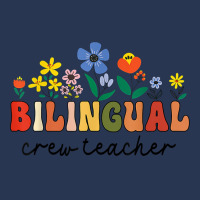 Dual Language Bilingual Crew Teacher Appreciation T Shirt Ladies Denim Jacket | Artistshot