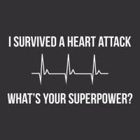 I Survived A Heart Attack. What's Your Superpower Vintage Short | Artistshot