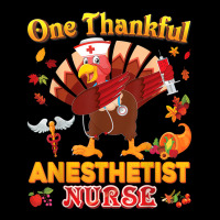 One Thankful Anesthetist Nurse Dabbing Turkey Thanksgiving Adjustable Cap | Artistshot