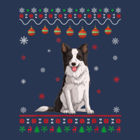 Border Collie Dog Ugly Xmas Design Matching Ugly Christmas Men Denim Jacket | Artistshot