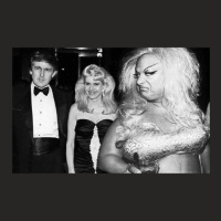 Divine Meets Trump Ladies Fitted T-shirt | Artistshot