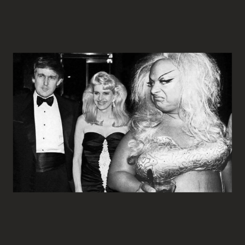 Divine Meets Trump Ladies Fitted T-Shirt by HectorMarroquin | Artistshot