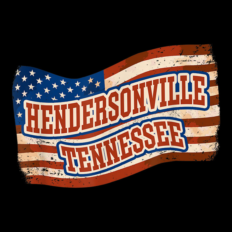 Hendersonville city Tennessee Vintage American Flag Adjustable Cap by August | Artistshot