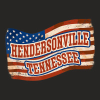 Hendersonville city Tennessee Vintage American Flag Ladies Fitted T-shirt | Artistshot