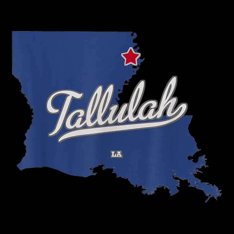 Tallulah Louisiana La Map T Shirt Lightweight Hoodie | Artistshot