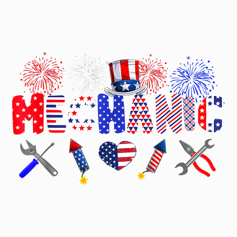 Mechanic Proud American Flag Fireworks Happy 4th Of July Coffee Mug | Artistshot