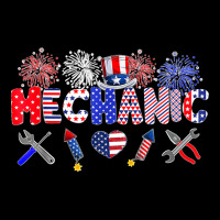 Mechanic Proud American Flag Fireworks Happy 4th Of July Pocket T-shirt | Artistshot