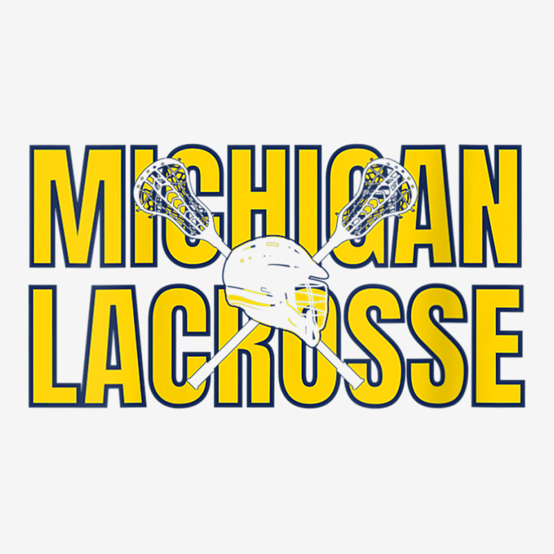 Womens Michigan Lacrosse Helmet Mi Lax The Wolverine State Gift V Neck Portrait Canvas Print | Artistshot