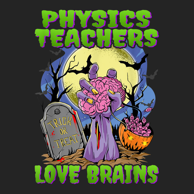 Physics Teachers Love Brains   Zombie Hand Halloween Teacher 3/4 Sleeve Shirt | Artistshot