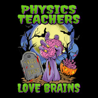 Physics Teachers Love Brains   Zombie Hand Halloween Teacher Men's Long Sleeve Pajama Set | Artistshot