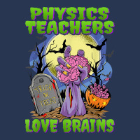 Physics Teachers Love Brains   Zombie Hand Halloween Teacher Men Denim Jacket | Artistshot