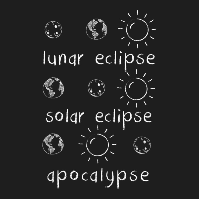 Lunar Solar Eclipse And Apocalypse Science Classic T-shirt by cm-arts | Artistshot