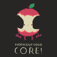 Work Out Your Core! 1 Ladies Fitted T-shirt | Artistshot