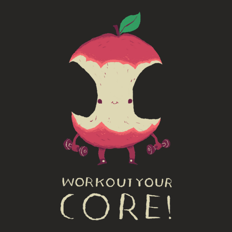 Work Out Your Core! 1 Ladies Fitted T-Shirt by KennethBlystone | Artistshot