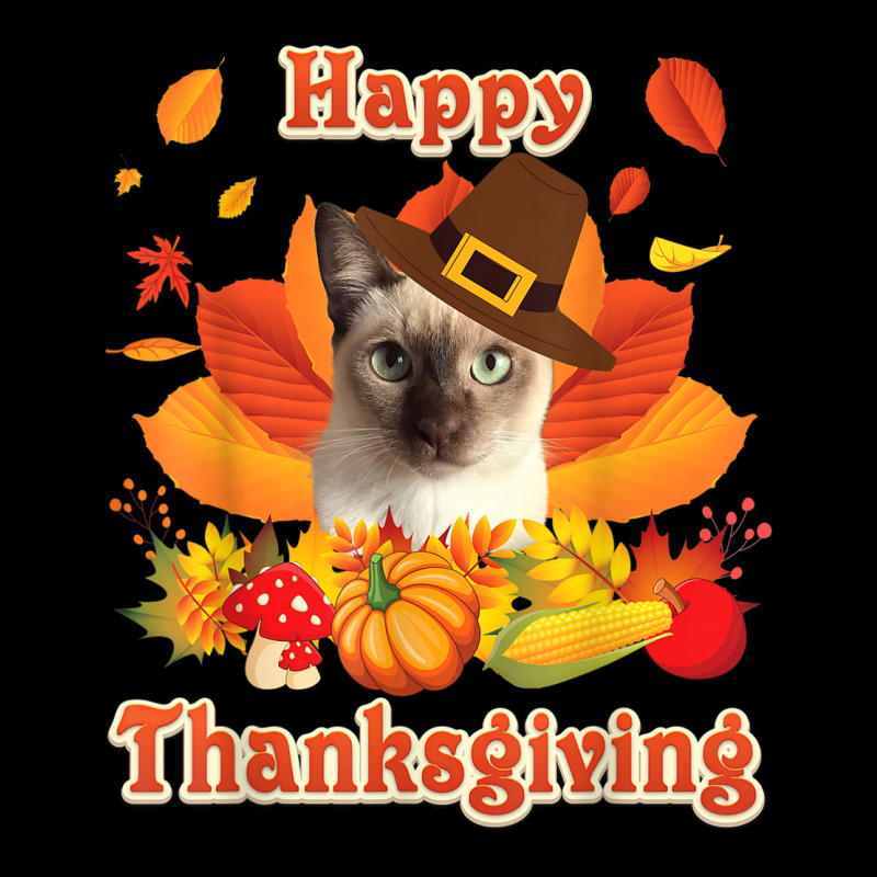 Happy Thanksgiving Tonkinese Cat I'm Thankful For My Turkey Men's 3/4 Sleeve Pajama Set | Artistshot