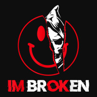 I'm Ok I'm Broken Invisible Illness Mental Awareness Reaper T Shirt Crop Top | Artistshot