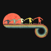 Gymnast Girl Exercise Retro Vintage Sunset Rainbow Color Front Car Mat | Artistshot