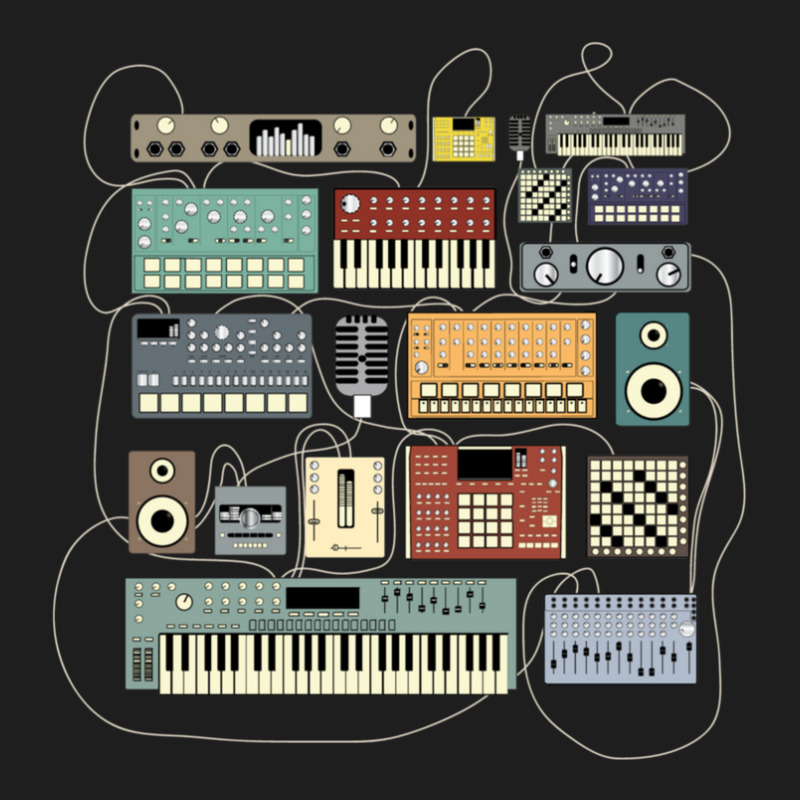 Electronic Musician Synthesizer And Drum Machine Dj Classic T-shirt | Artistshot