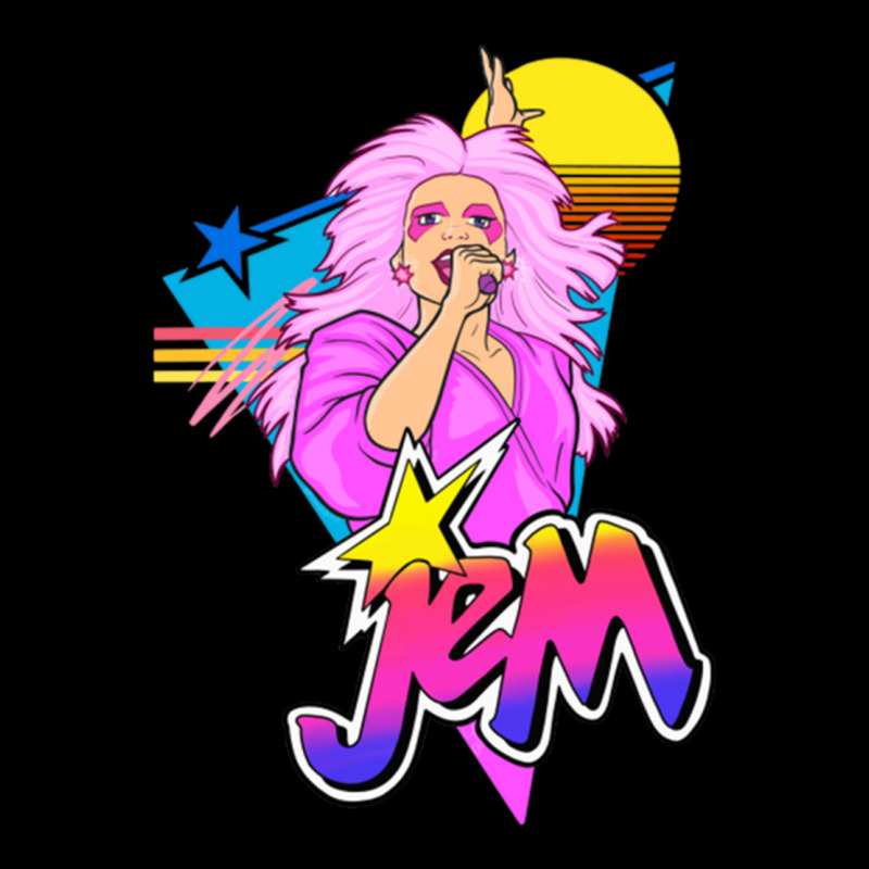 Jem 80s Style Art Cropped Hoodie by LYNDSADEETER | Artistshot