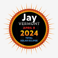 Jay Vermont Vt Total Solar Eclipse 2024  2  T Shirt Adjustable Cap | Artistshot