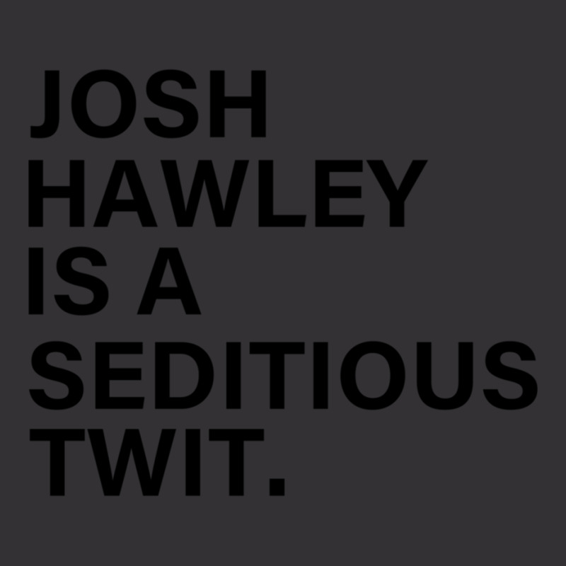 Funny Quote Josh Hawley Is A Seditious Twit Vintage Hoodie by cm-arts | Artistshot