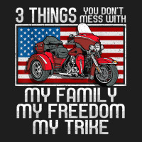 Motorcycle Trike American Biker Rules Classic T-shirt | Artistshot