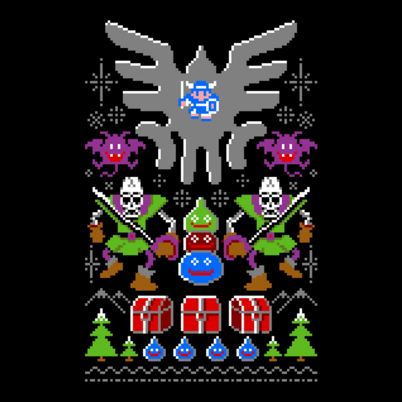 Dragon Quest Ugly Sweater Cropped Hoodie by BobMcalister | Artistshot