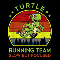 Turtle Running Team Slow But Focused Vintage Adjustable Cap | Artistshot