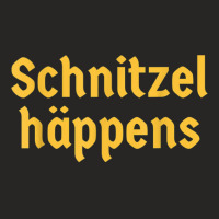 Schnitzel Happens Funny German Beer Oktoberfest Ladies Fitted T-shirt | Artistshot