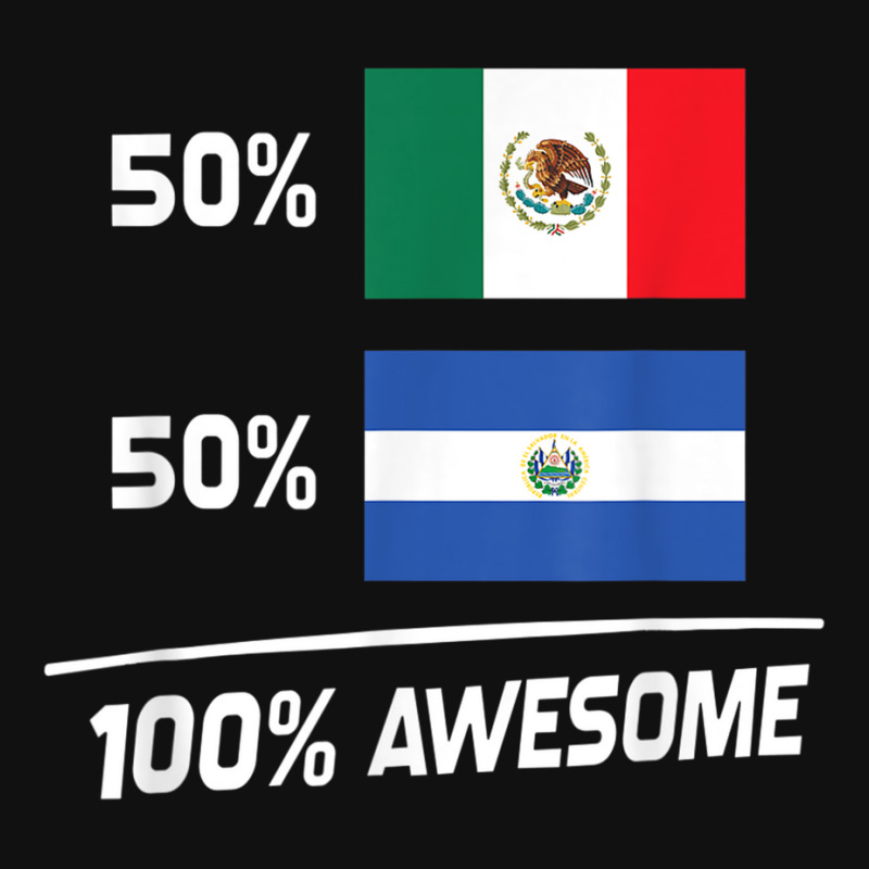 Half Mexican Half Salvadorian Pride Mexico El Salvador Flag Fanny Pack