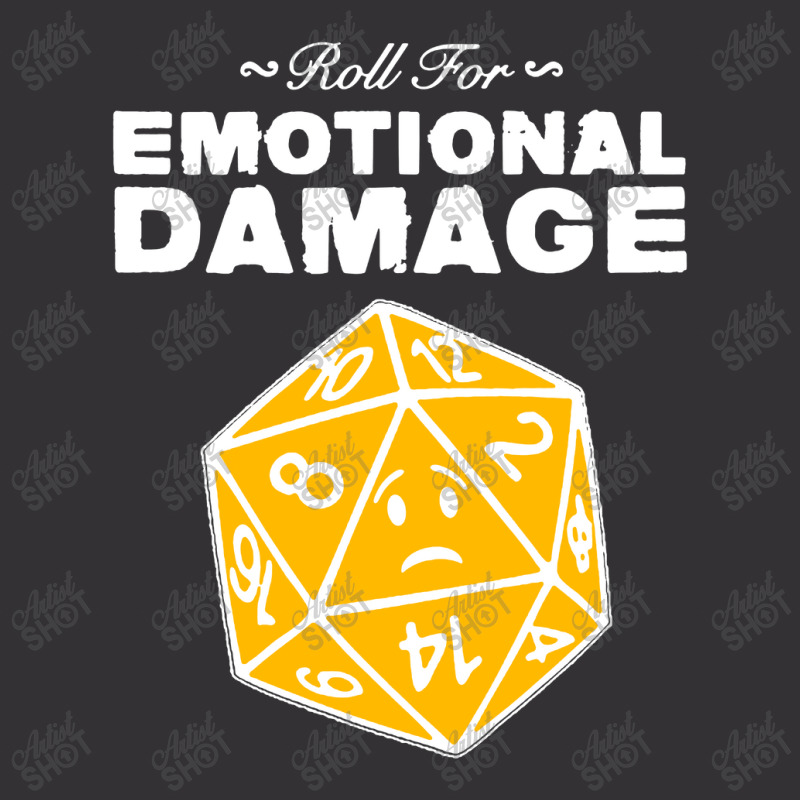 Roll For Emotional Damage Vintage Hoodie by Saprol Tees | Artistshot