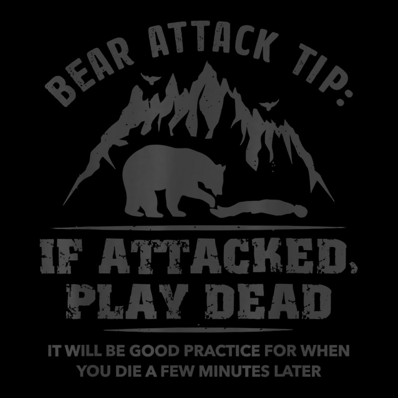 Bear Attack Tip Camping Hiking Travel Adventure Vintage T Shirt Men's 3/4 Sleeve Pajama Set | Artistshot