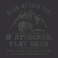 Bear Attack Tip Camping Hiking Travel Adventure Vintage T Shirt Vintage Hoodie And Short Set | Artistshot