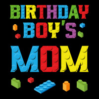 Master Builder Birthday Boy's Mom Building Bricks Blocks Long Sleeve T Cropped Sweater | Artistshot