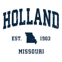 Holland Missouri Mo Vintage Athletic Navy Sports Design Long Sleeve T V-neck Tee | Artistshot