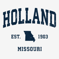 Holland Missouri Mo Vintage Athletic Navy Sports Design Long Sleeve T Classic T-shirt | Artistshot