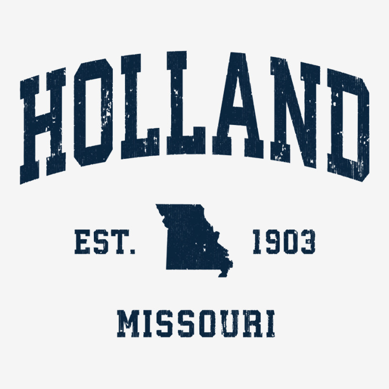 Holland Missouri Mo Vintage Athletic Navy Sports Design Long Sleeve T Classic T-shirt | Artistshot