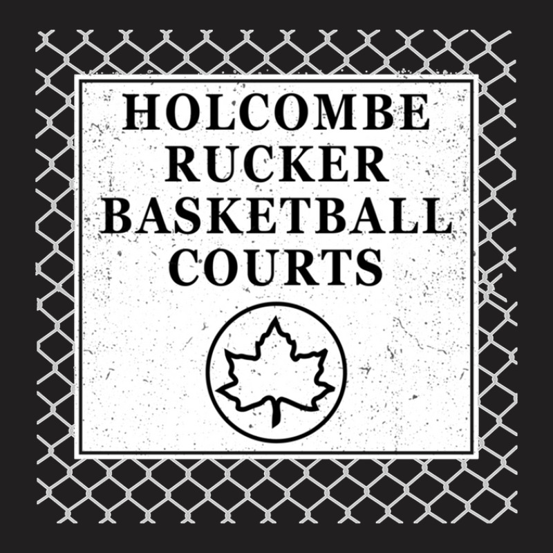 Holcombe Rucker Basketball Courts Park Sign On Chain Link Fence T-Shirt by cm-arts | Artistshot