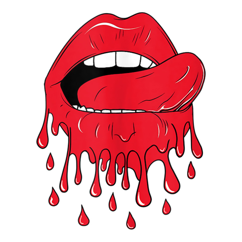 Tongue Licking Red Melting Lips Tank Top Crop Top by cm-arts | Artistshot