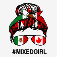 Mexico Canada Flag Mexican Canadian Messy Bun T Shirt Graphic Youth T-shirt | Artistshot